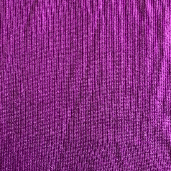 WE THE FREE People Purple Berry ON REWIND Ribbed Ruffle Long Sleeve Top Size xs - Picture 3 of 10